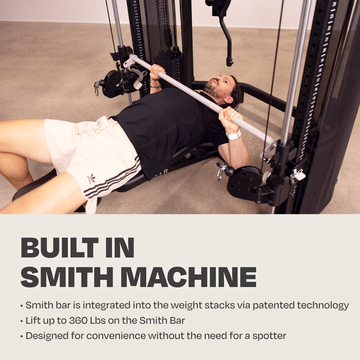 Centr 3 Home Gym Functional Trainer (with Selectorised Smith Machine)