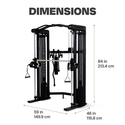 Centr 3 Home Gym Functional Trainer (with Selectorised Smith Machine)