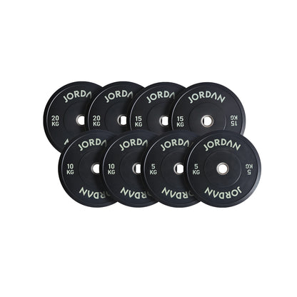 JORDAN Rubber Tri-Grip Olympic Weight Plates