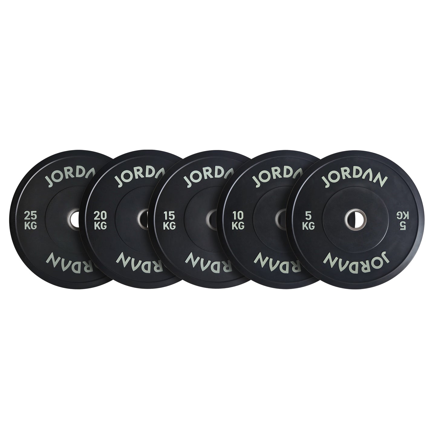 JORDAN Rubber Tri-Grip Olympic Weight Plates