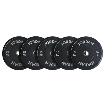 JORDAN Rubber Tri-Grip Olympic Weight Plates