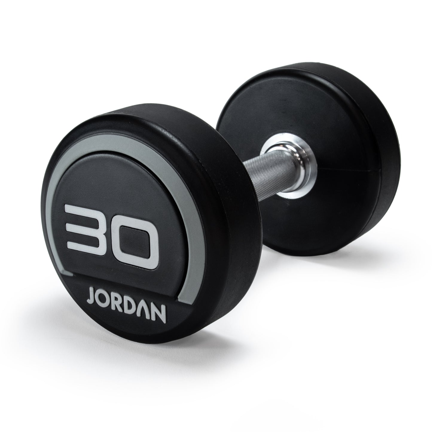 JORDAN Rubber Dumbbells - Up to 70kg (Grey)