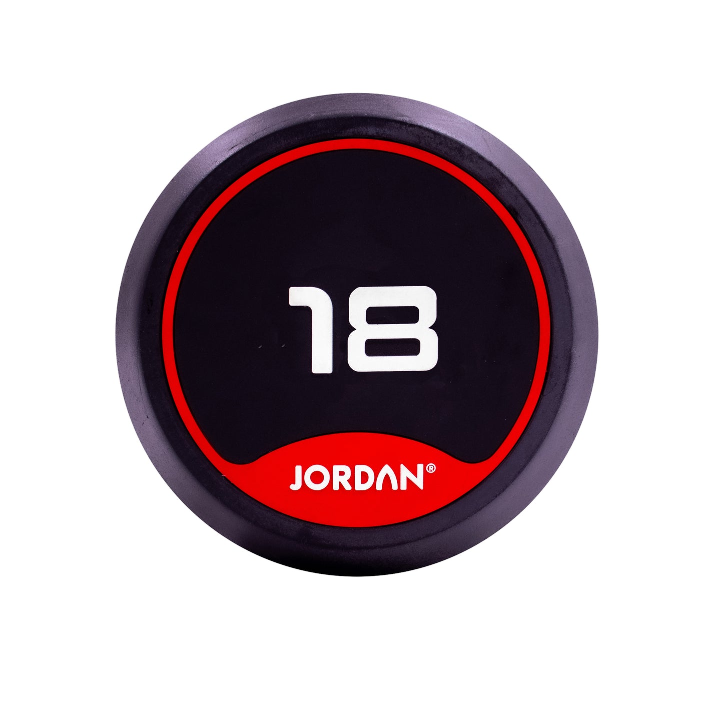 JORDAN Rubber Dumbbells - Up to 70kg (Red)