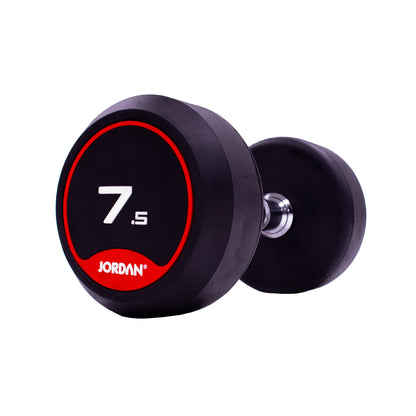 JORDAN Rubber Dumbbells - Up to 70kg (Red)