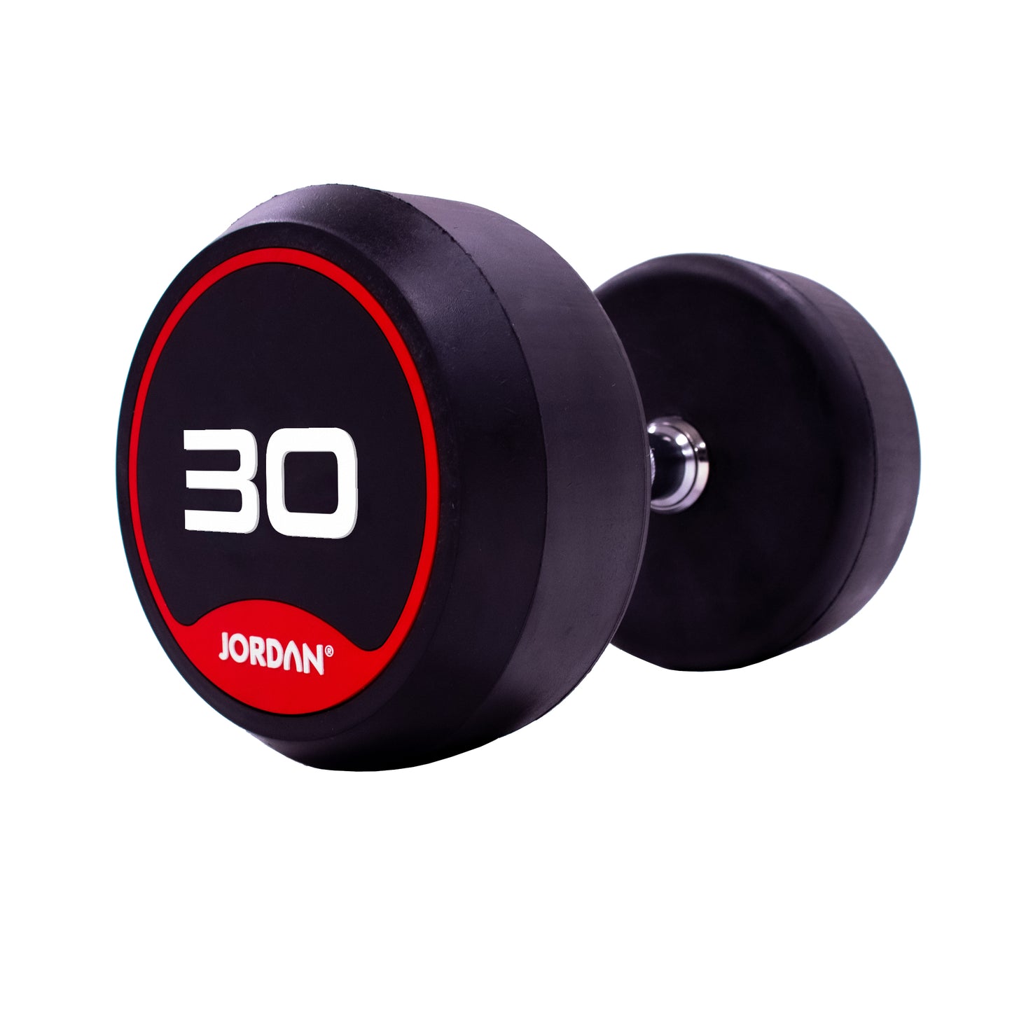 JORDAN Rubber Dumbbells - Up to 70kg (Red)