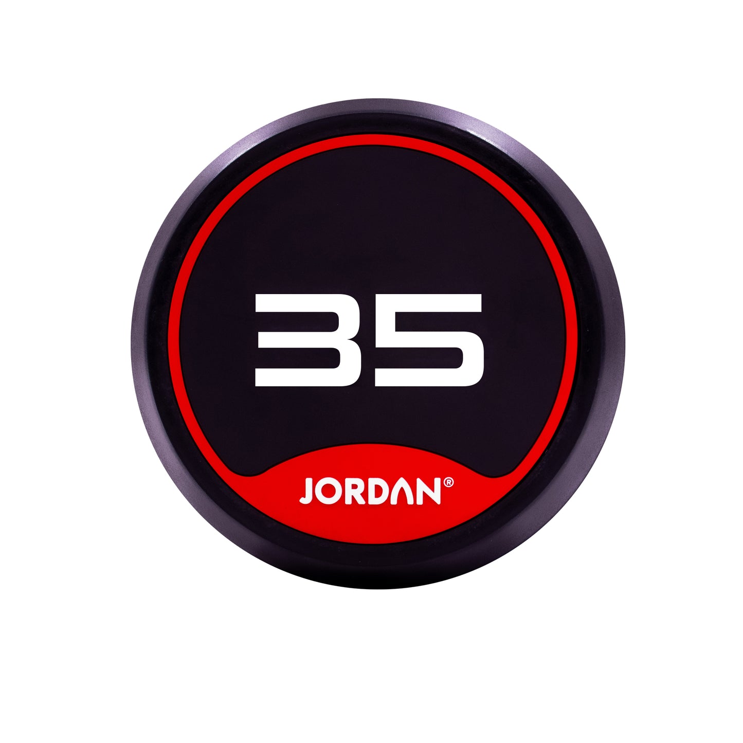 JORDAN Rubber Dumbbells - Up to 70kg (Red)