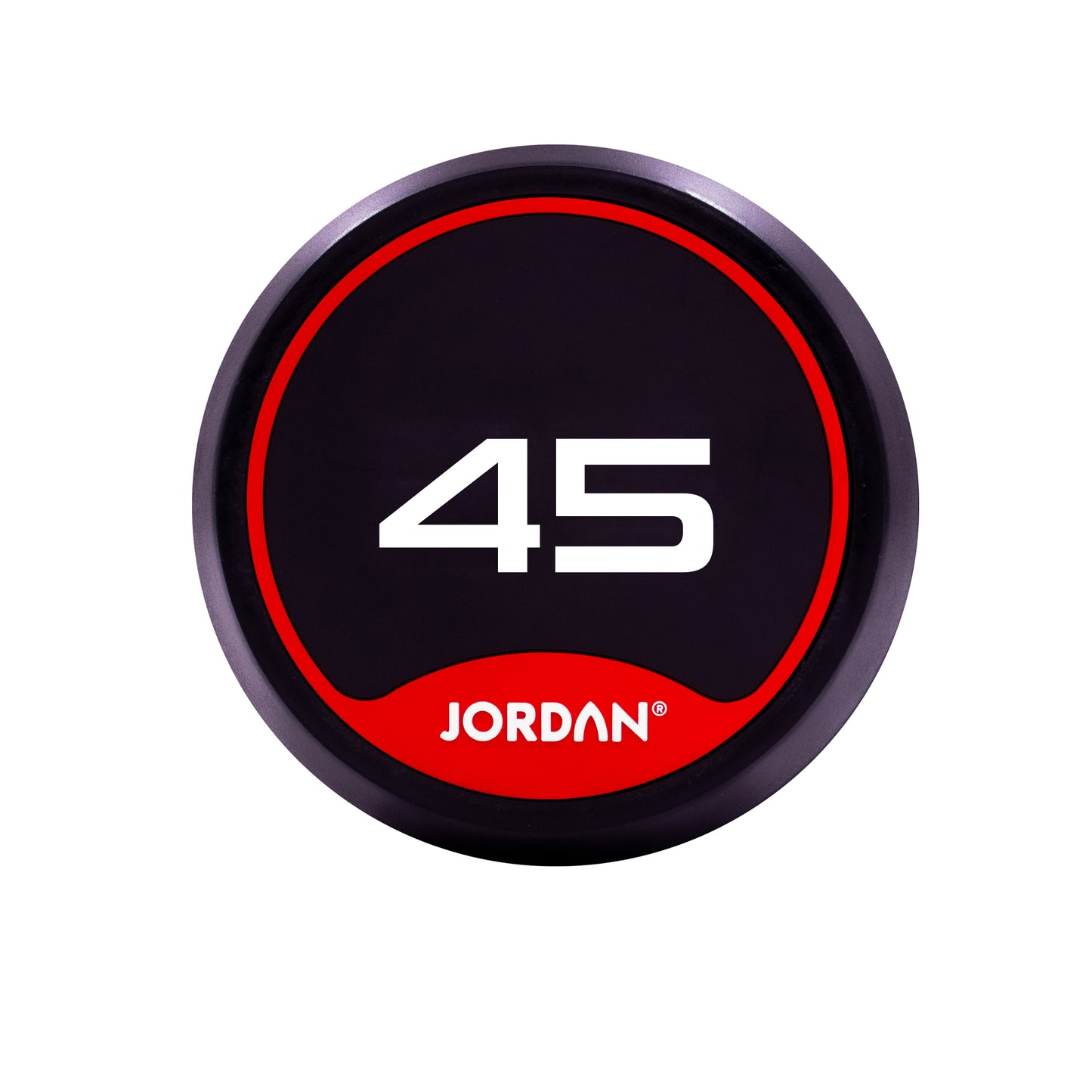 JORDAN Rubber Dumbbells - Up to 70kg (Red)