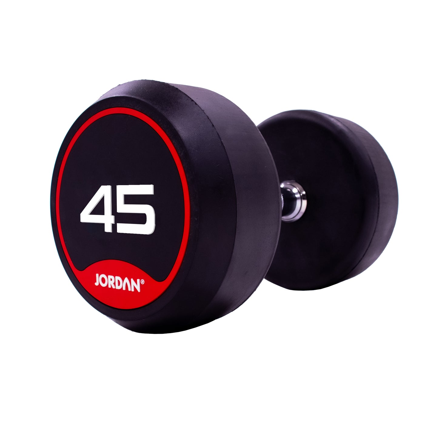 JORDAN Rubber Dumbbells - Up to 70kg (Red)