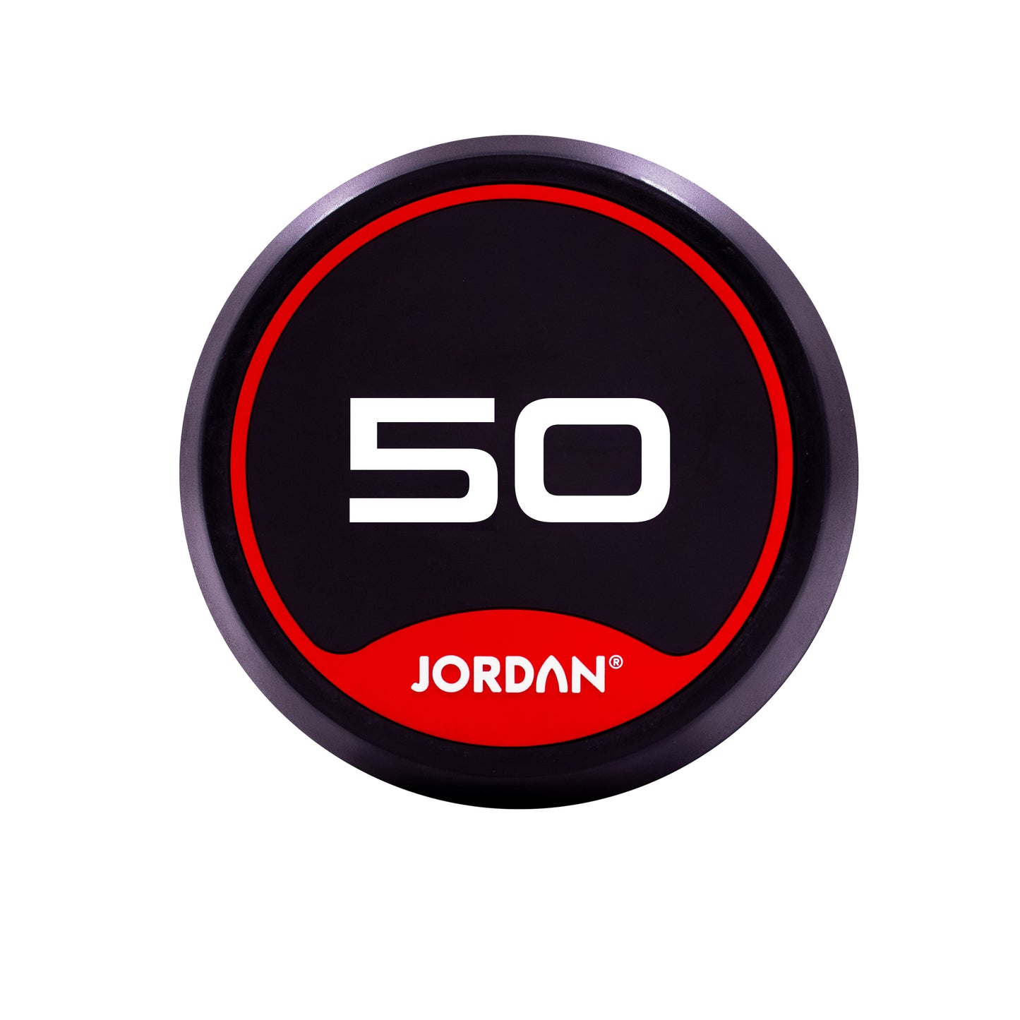 JORDAN Rubber Dumbbells - Up to 70kg (Red)