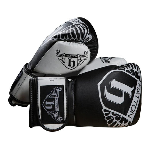 Hatton Boxing Pro Leather Boxing Gloves with Velcro