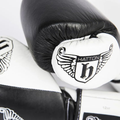 Hatton Boxing Pro Leather Boxing Gloves with Velcro