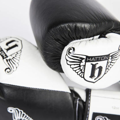 Hatton Boxing Pro Leather Boxing Gloves with Velcro