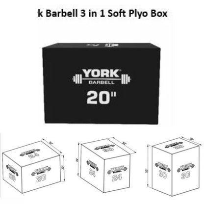 York Barbell 3 in 1 Soft Plyo Box