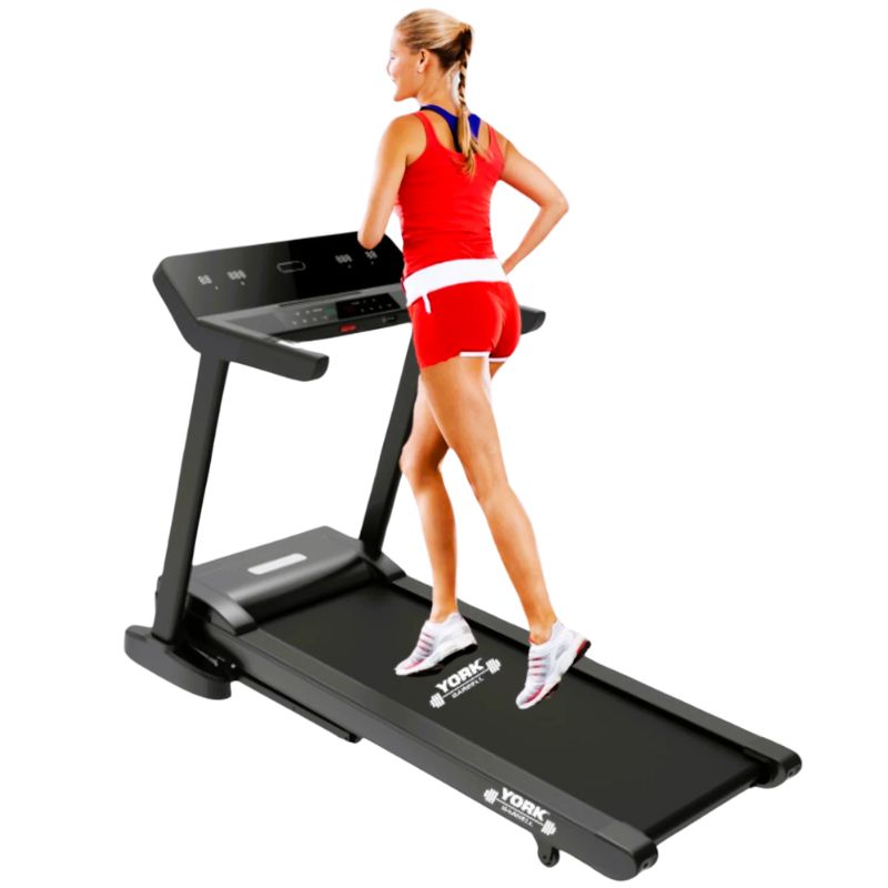 York Barbell HT9 Folding Treadmill LED display 22Km/H powered incline